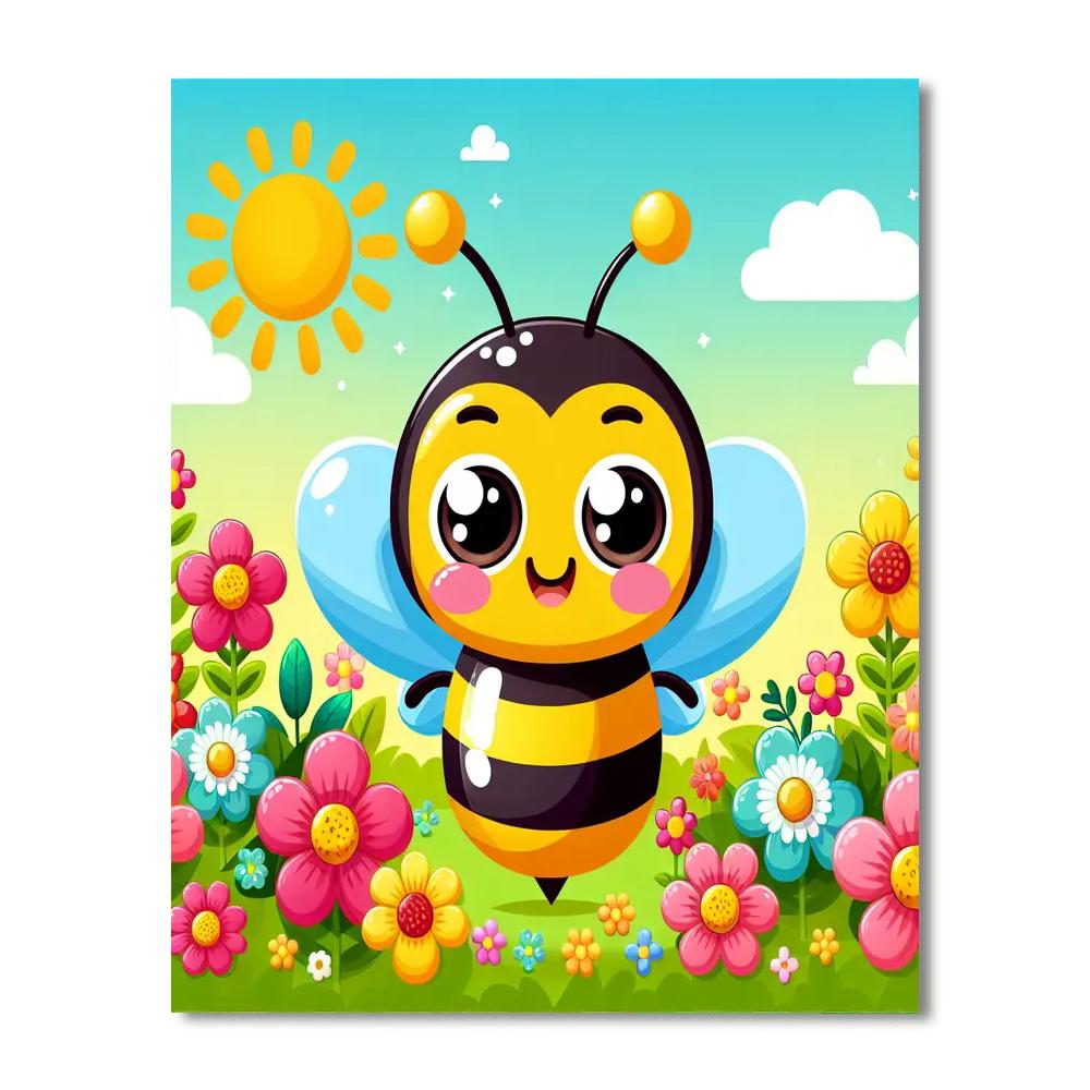 Funny Bee Painting By Numbers Kit