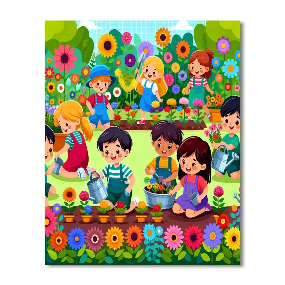 Happiness Garden Number Painting
