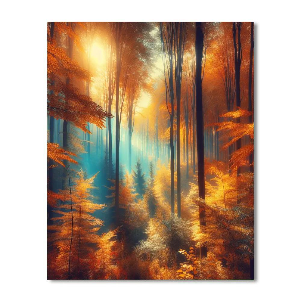 Amber Woodland Numbered Painting Kits
