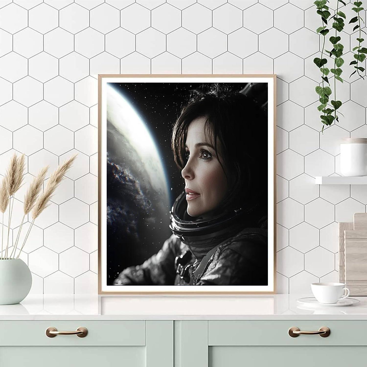 Sandra Bullock: Navigating Through Gravity's Fields Numbered Painting Kits
