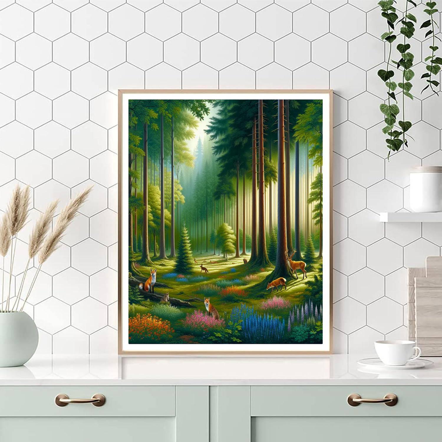 Secret Woodland Retreat Paint By Numbers Art