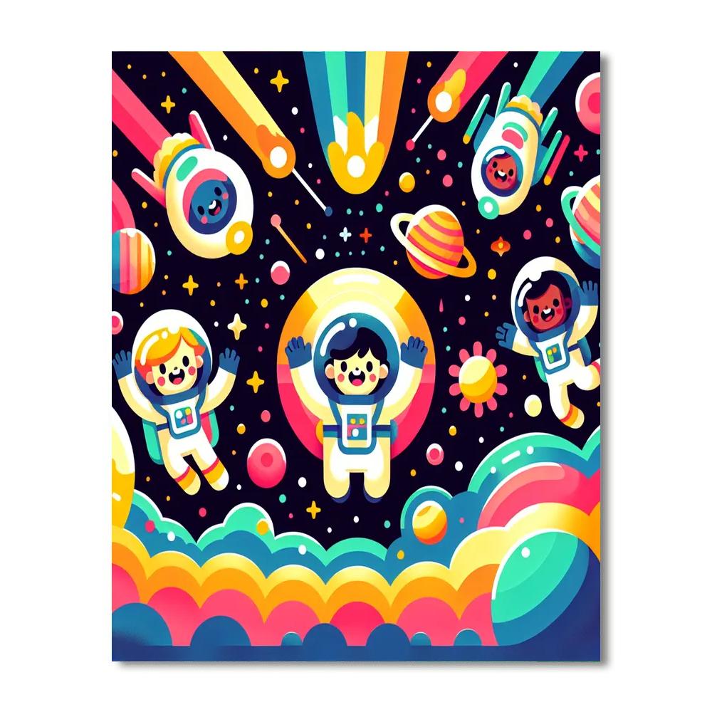 Adventures In Space Exploration Painting Number Kit