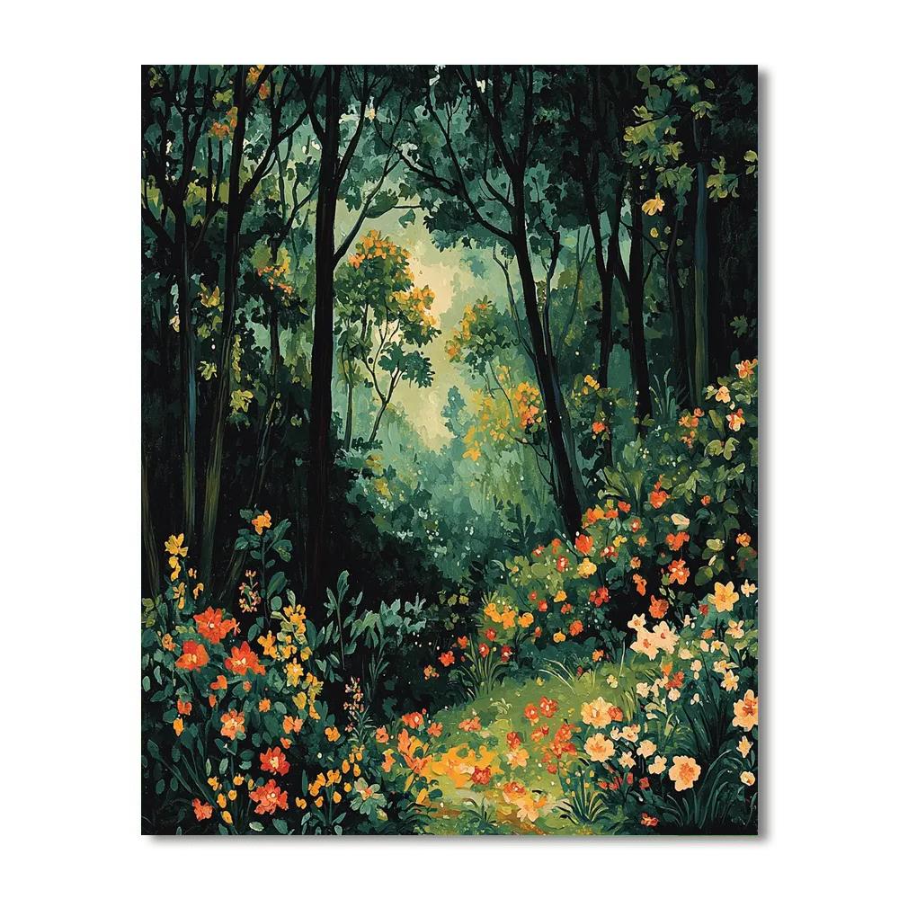 Frida Kahlo Inspired Mysteries Of The Forest  Painting Number Kit