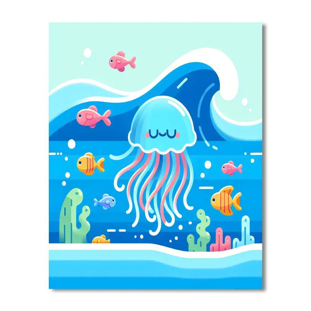Jazzy Jelly Painting By Numbers Kit