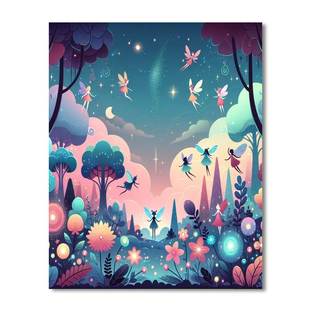 Cheerful Fairy Tale Forest Numbered Painting Kits