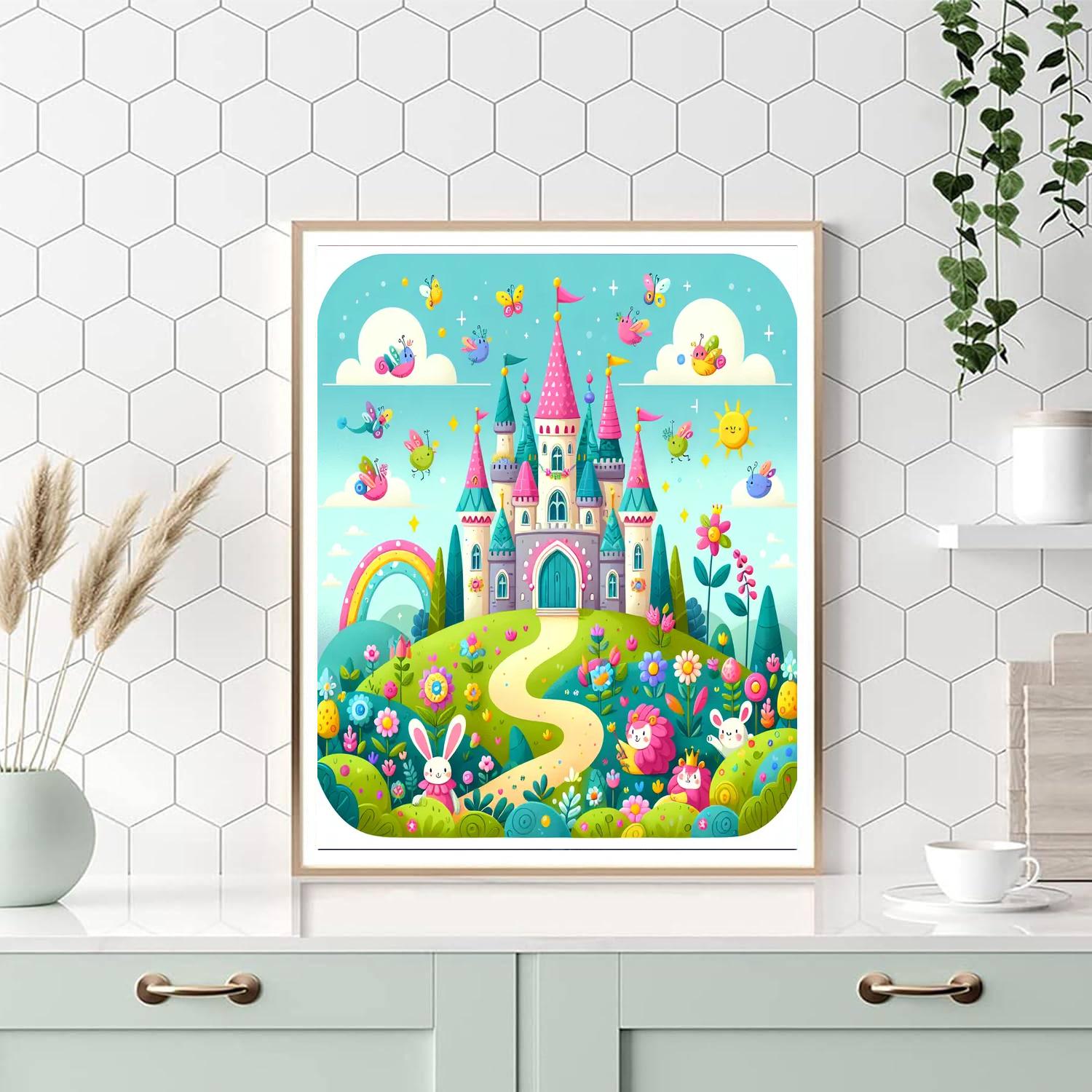 Epic Enchanted Castle Paint By Numbers Art