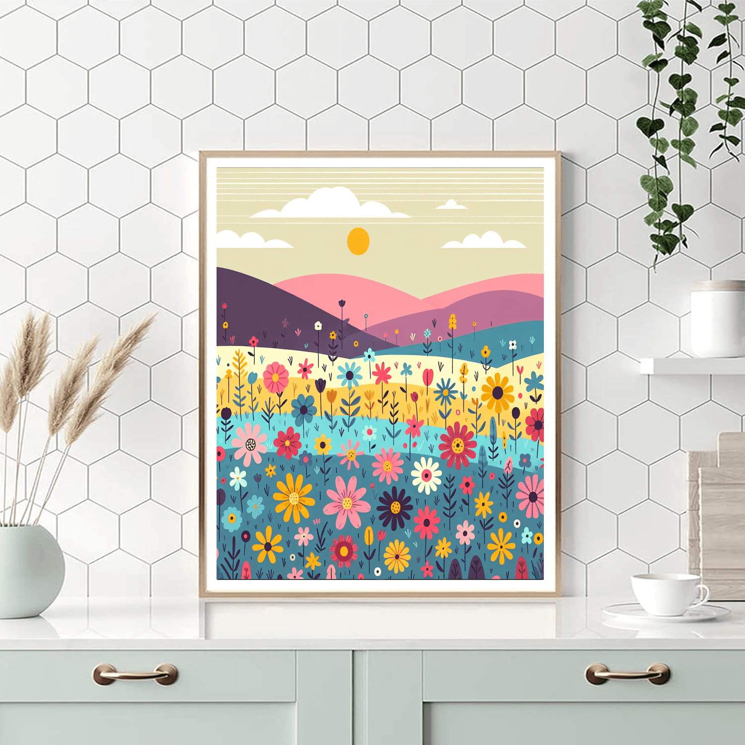 Charming Wildflower Field Paint By Numbers Kits