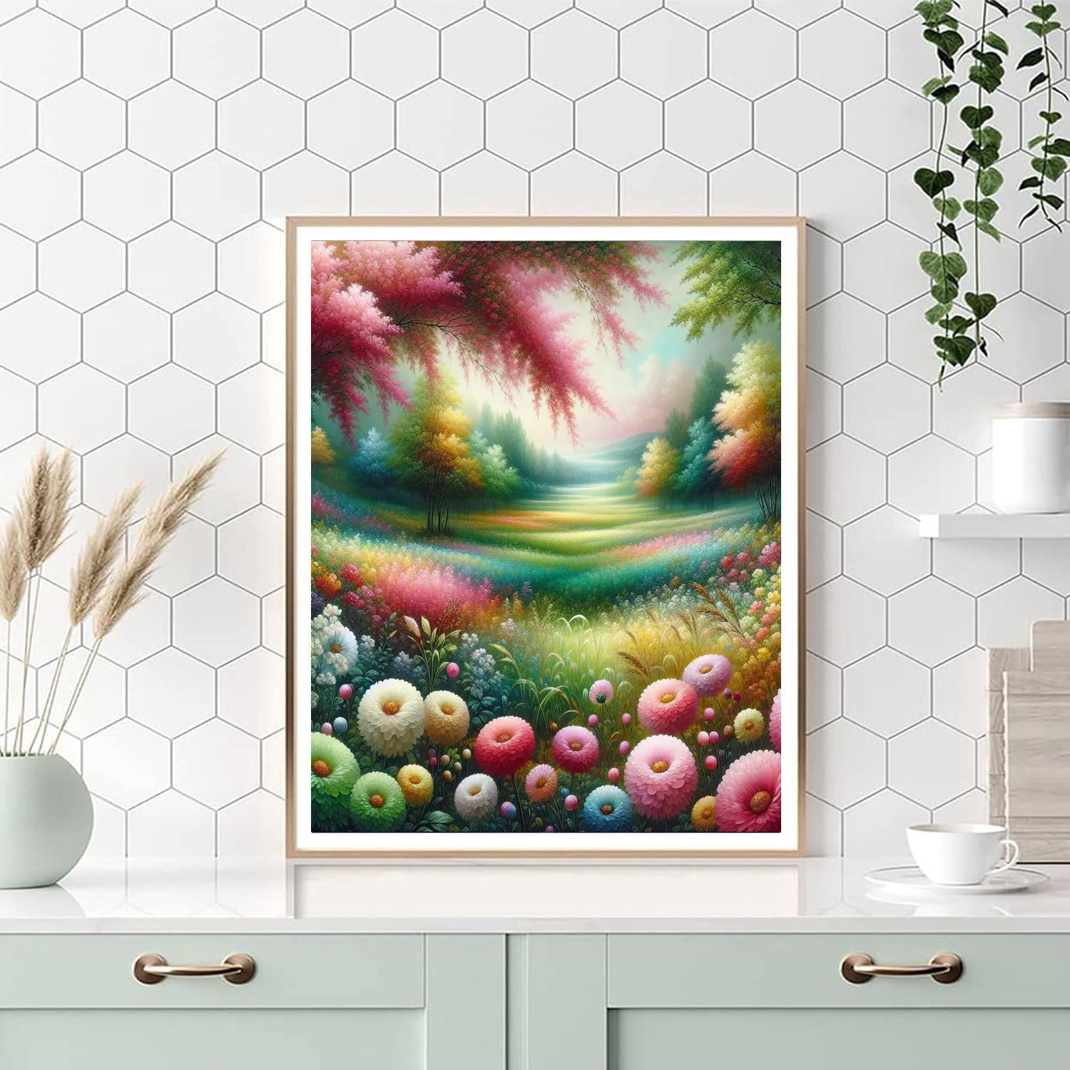 Spring Meadow Delight Paint By Numbers