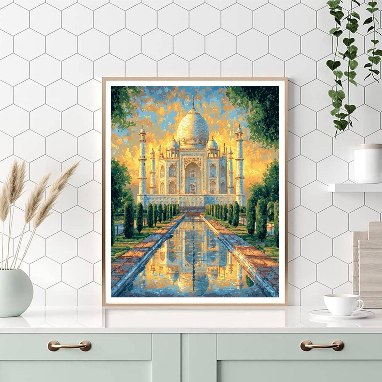 Taj Mahal Of India DIY Paint By Numbers