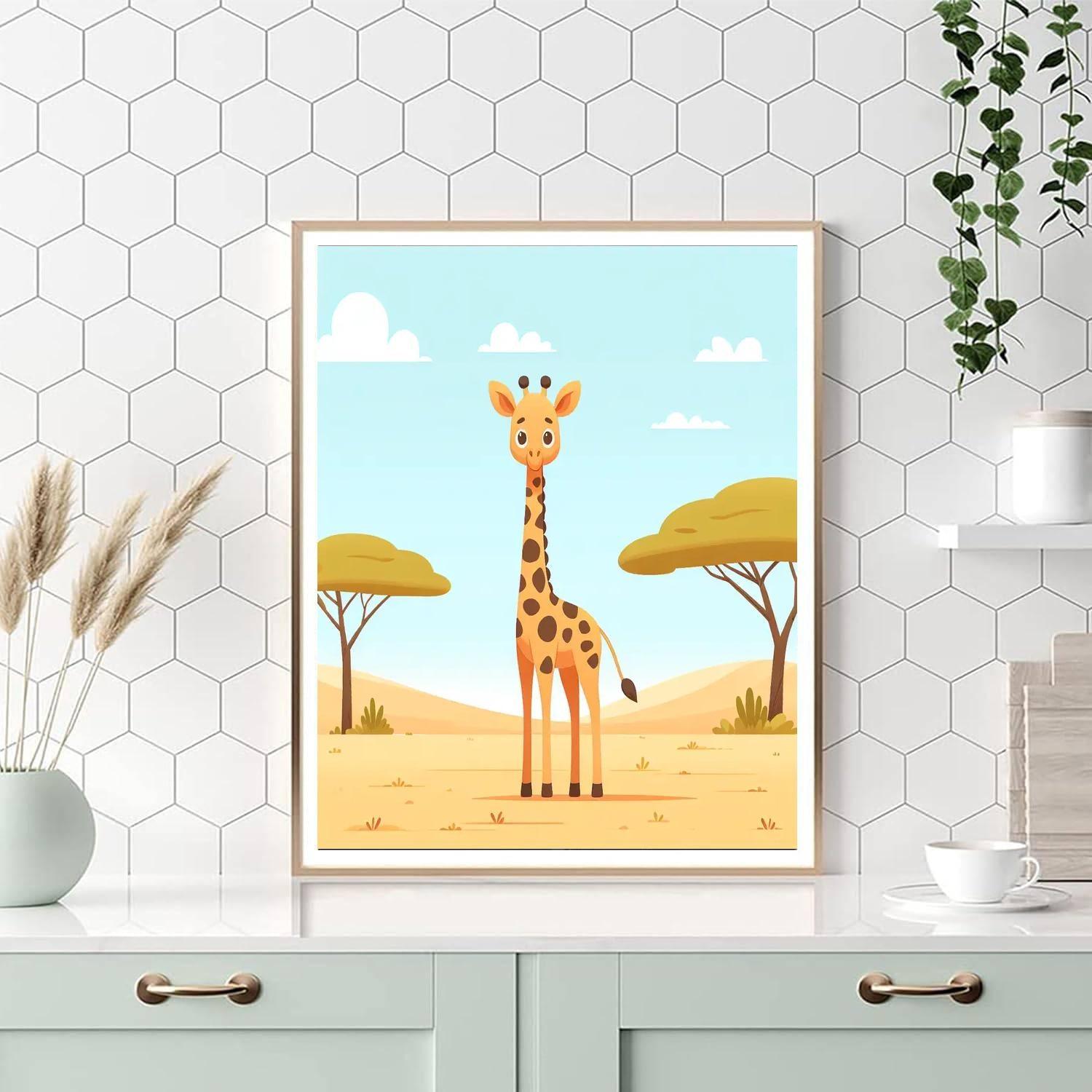 Friendly Giant Giraffe Paint By Numbers Kits