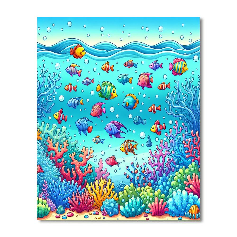 Ocean Discovery Painting Number Kit