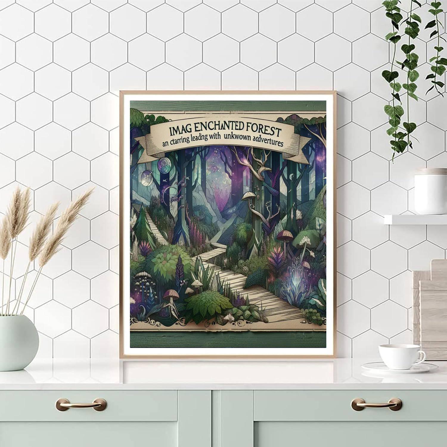 Fantasy Forest Gateway Paint By Numbers
