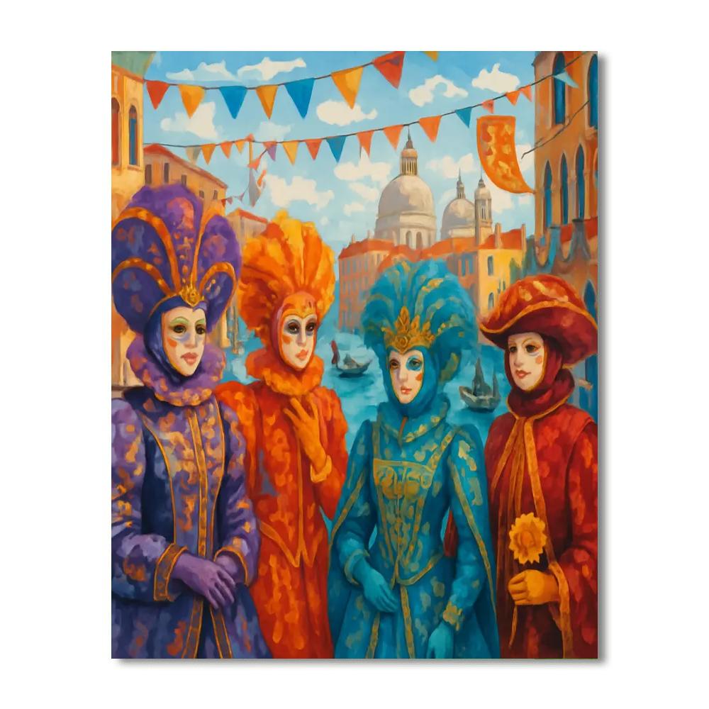 Carnival - Venice, Italy Paint By Numbers Art