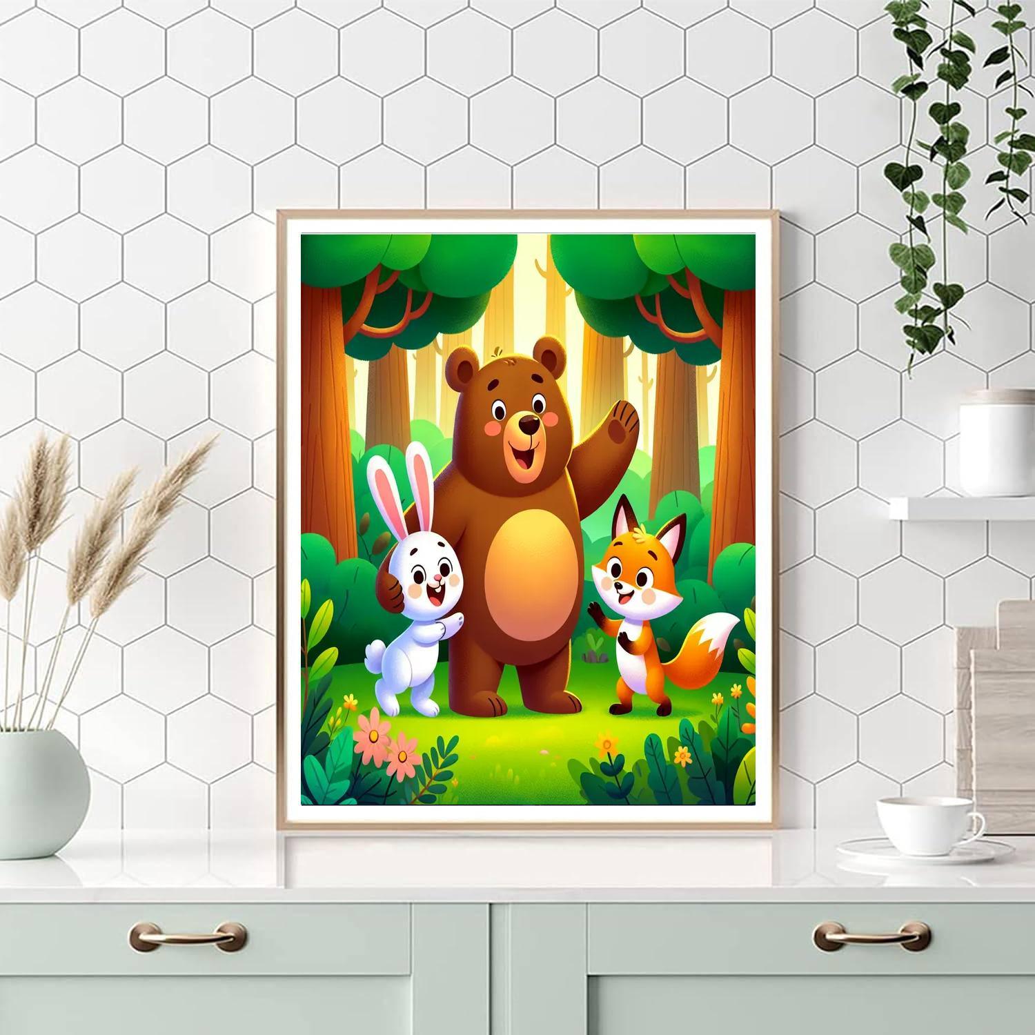 Adventure With Animal Pals Painting By Numbers Kit