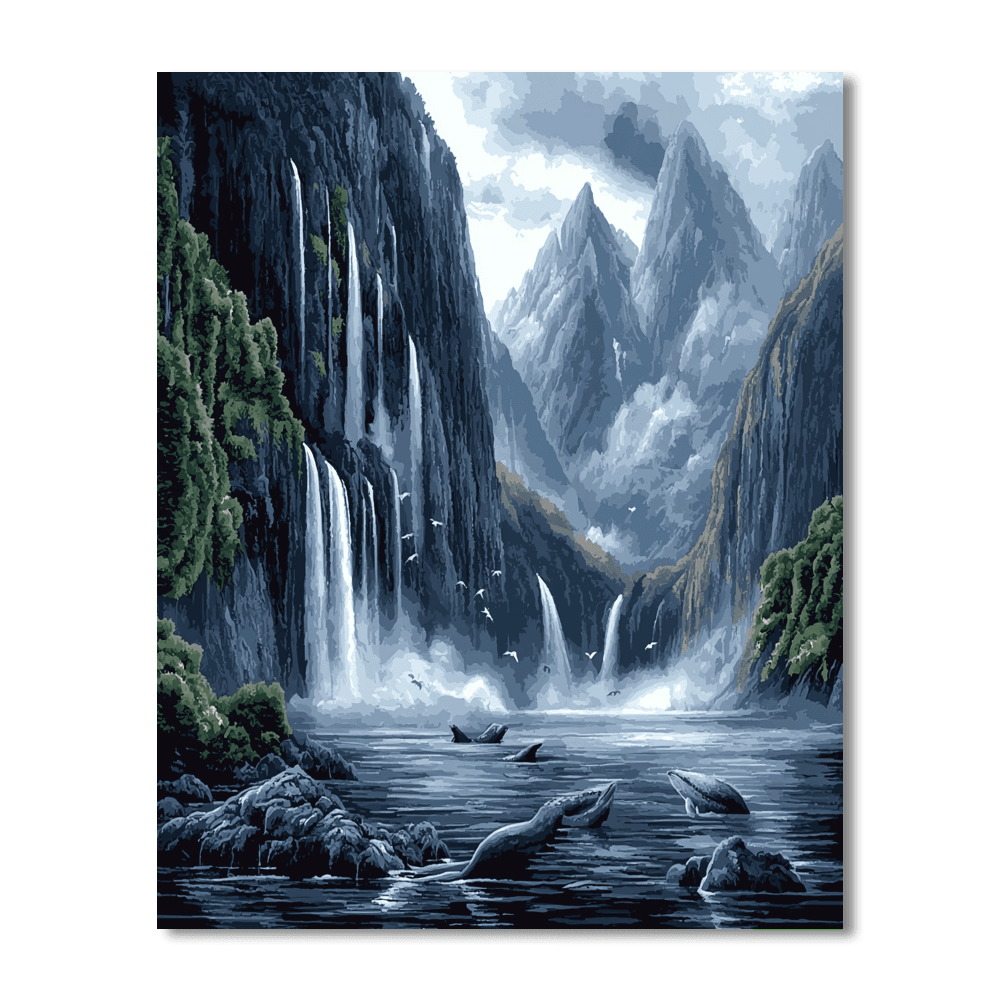 Milford Sound - New Zealand Paint By Numbers Kits