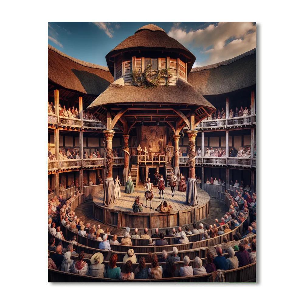 Shakespeare's Globe Theatre Season - London DIY Paint By Numbers