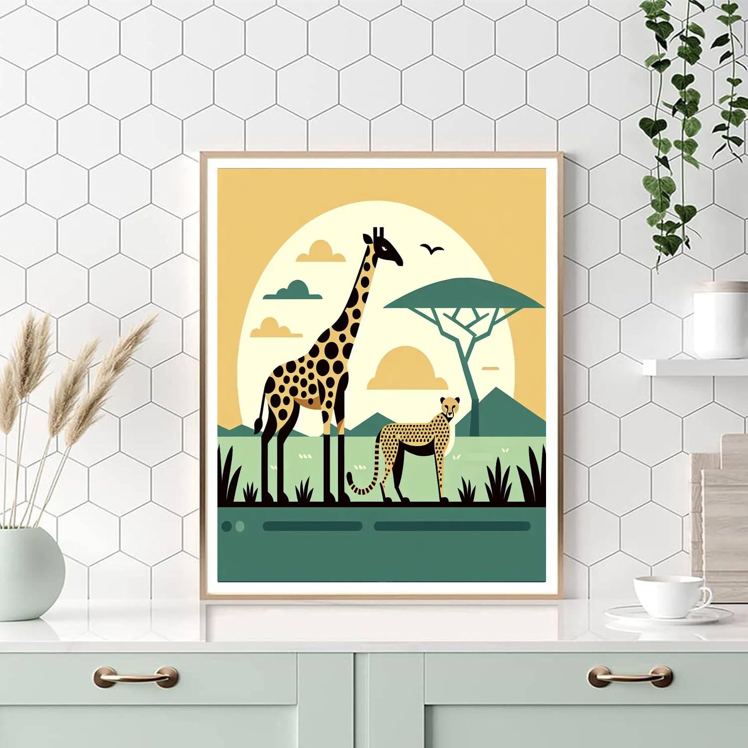 Spotted Safari Numbered Painting Kits