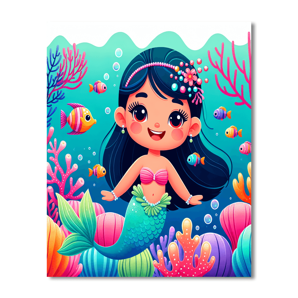 Enchanting Mermaid's Lagoon Paint By Number