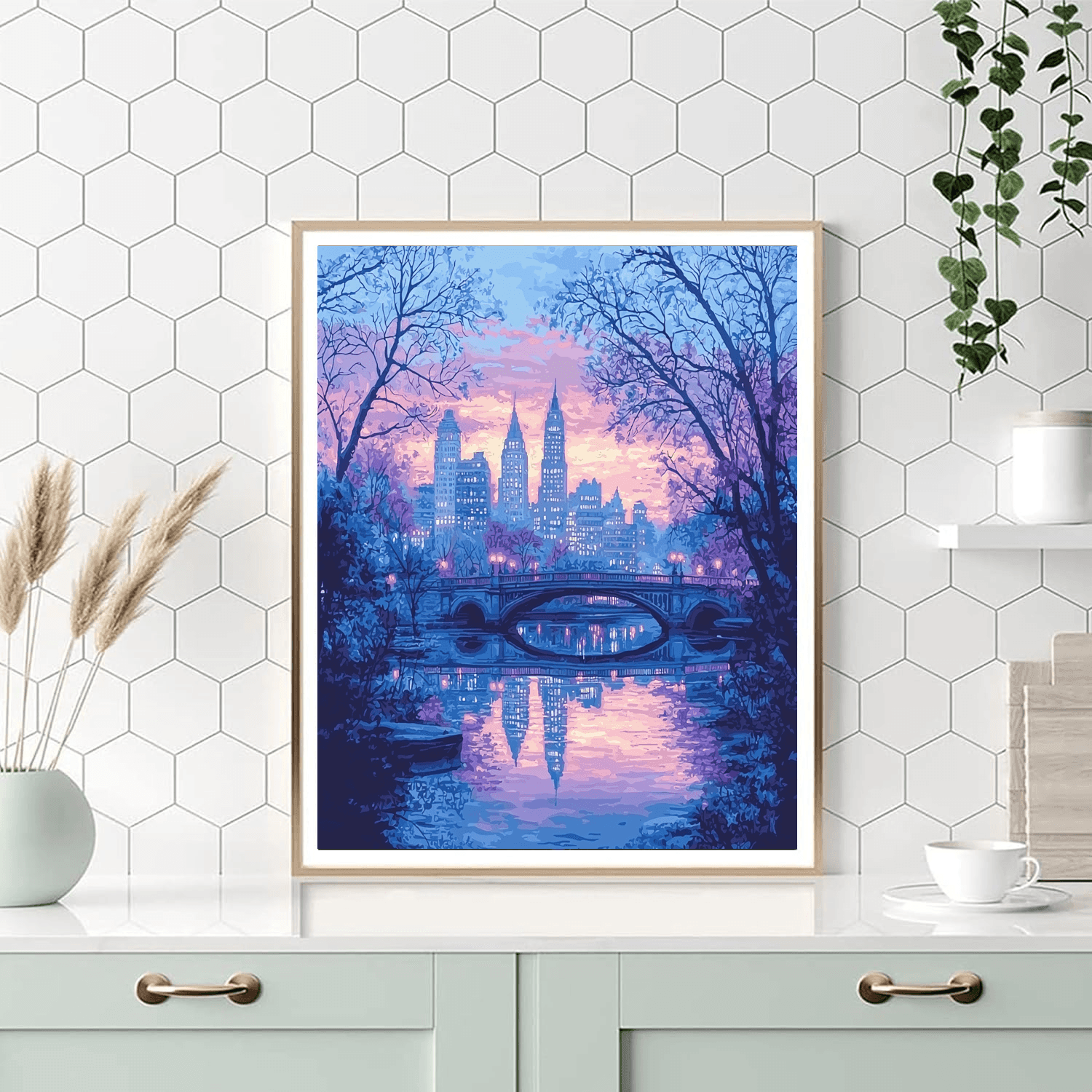 Claude Monet Inspired Monet's Tranquil Cityscape  Paint By Numbers Kits