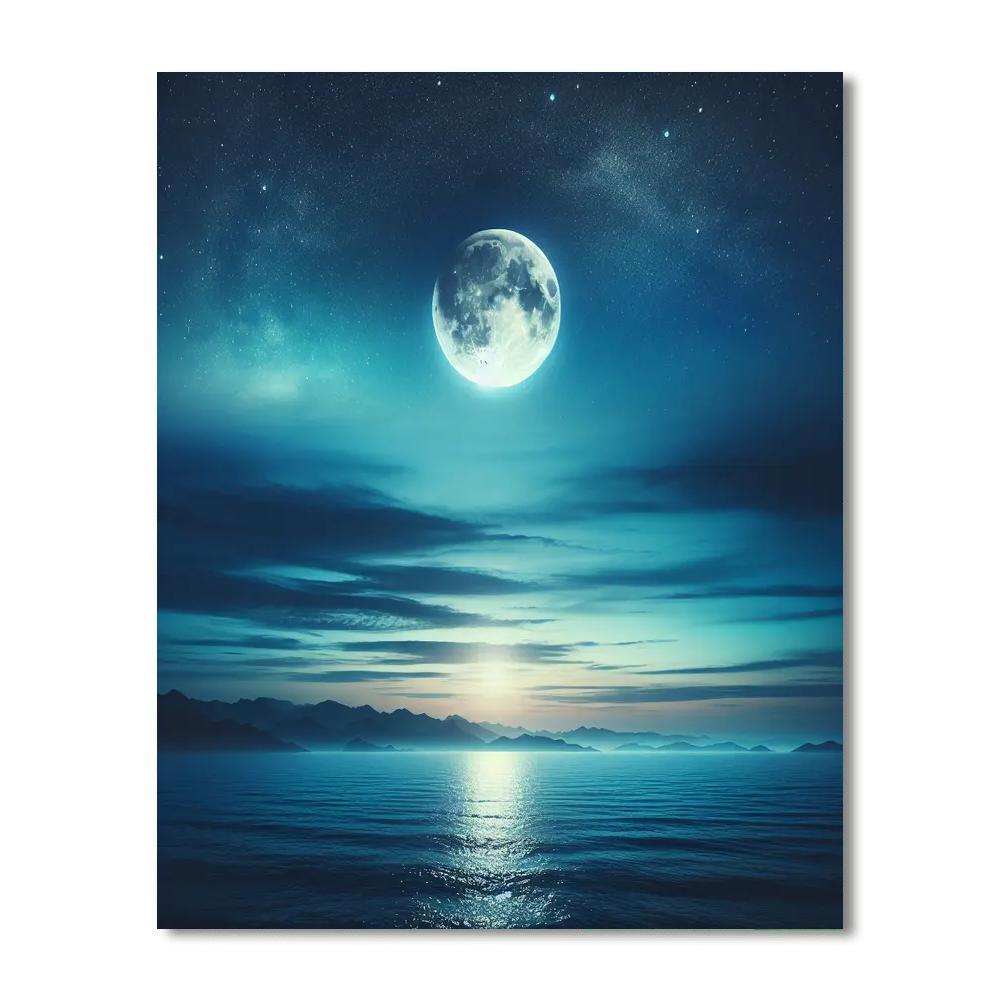 Glimmering Ocean Tides Paint By Color