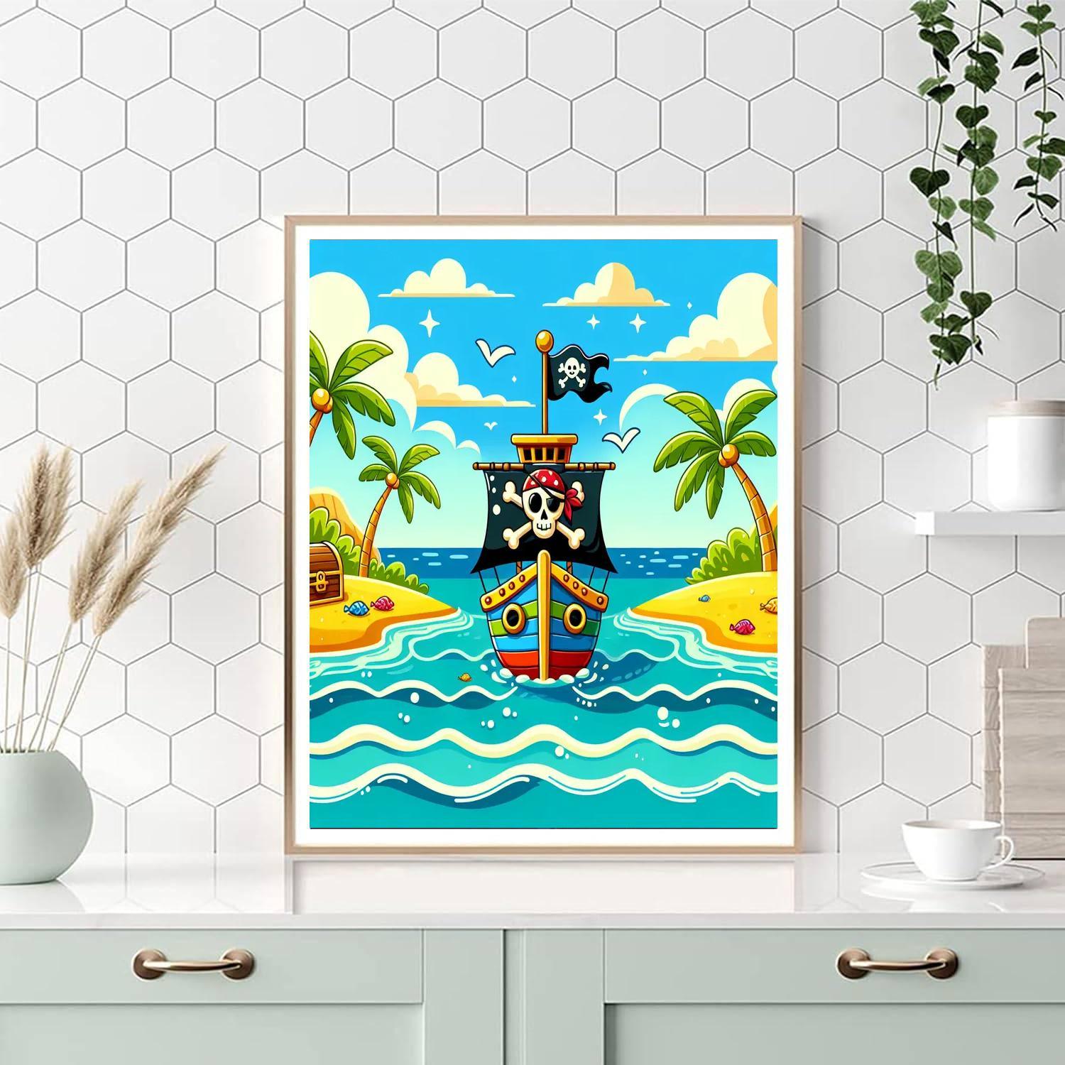 Pirate's Paradise DIY Paint By Numbers