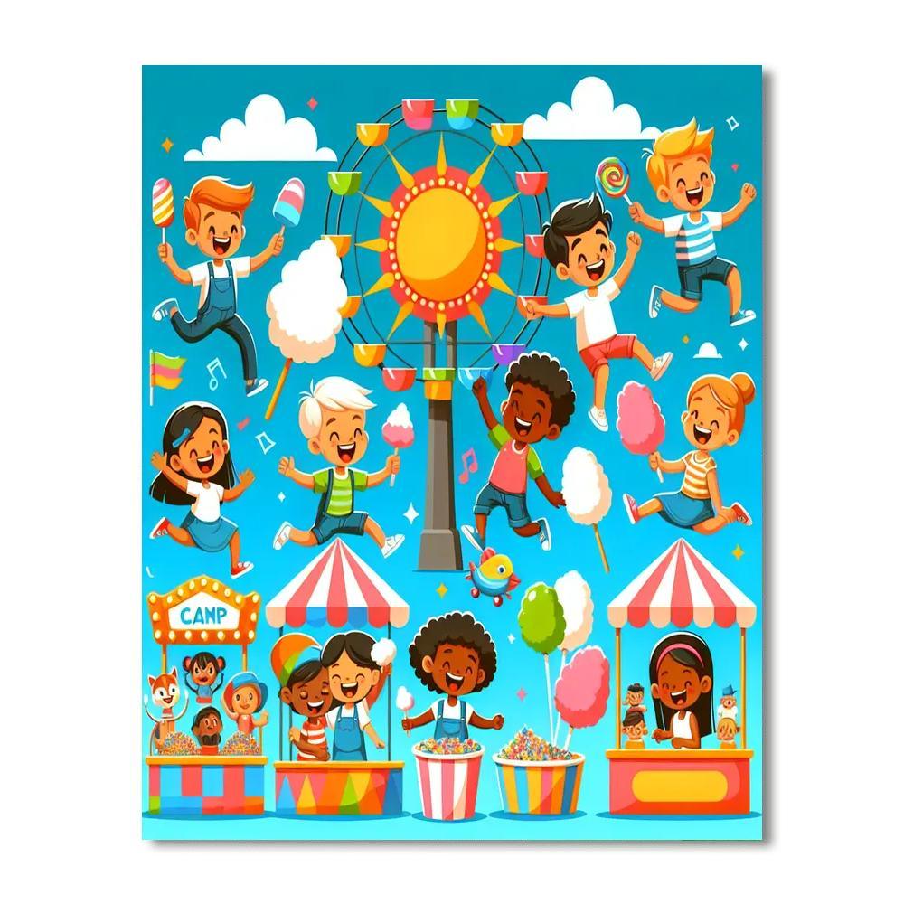 Festive Carnival Of Colors Numbered Painting Kits