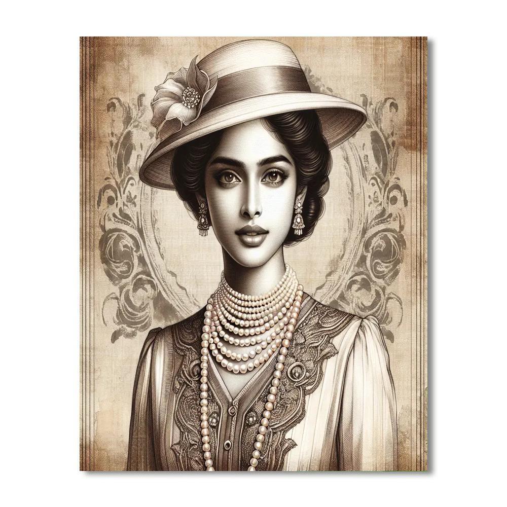 Retro Vintage Glamour Paint By Color