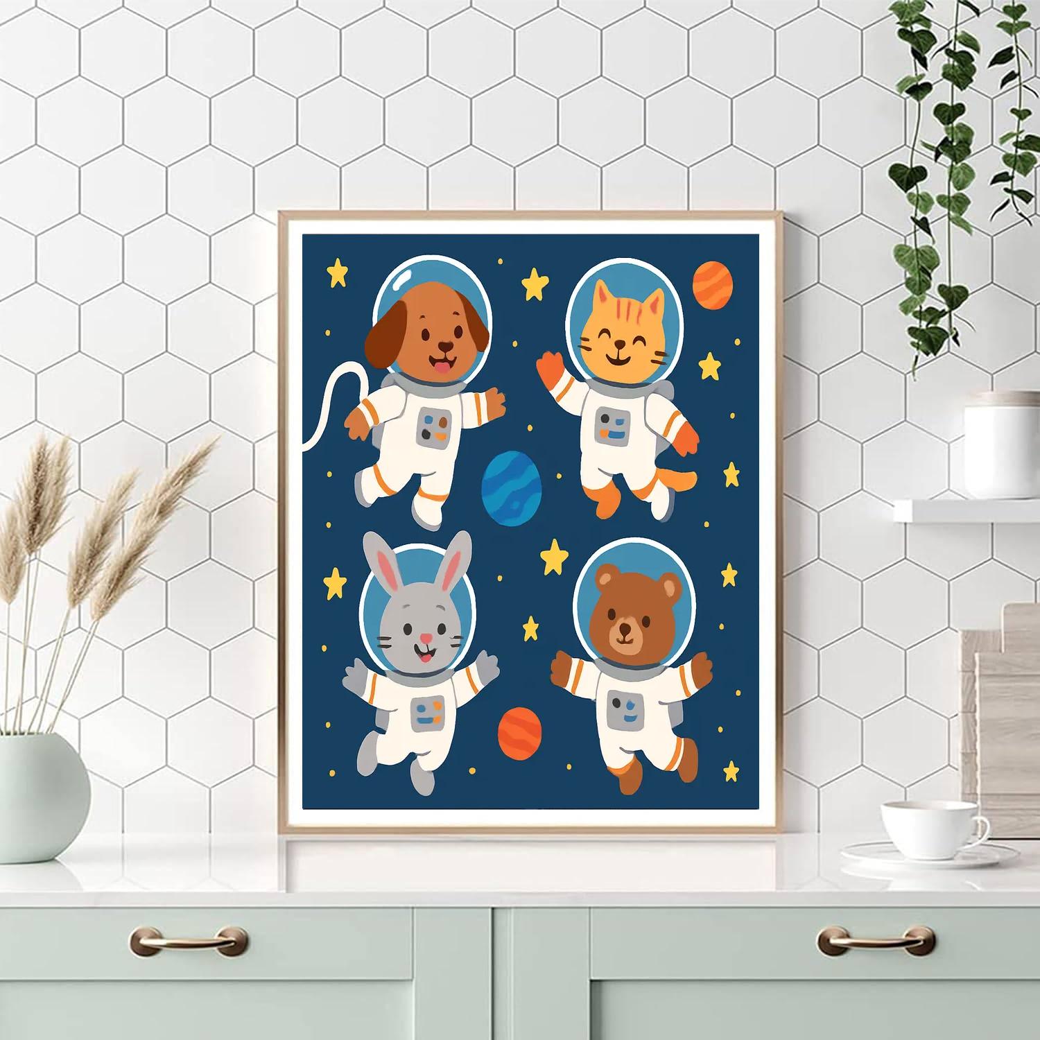 Galactic Animal Explorers Paint By Number