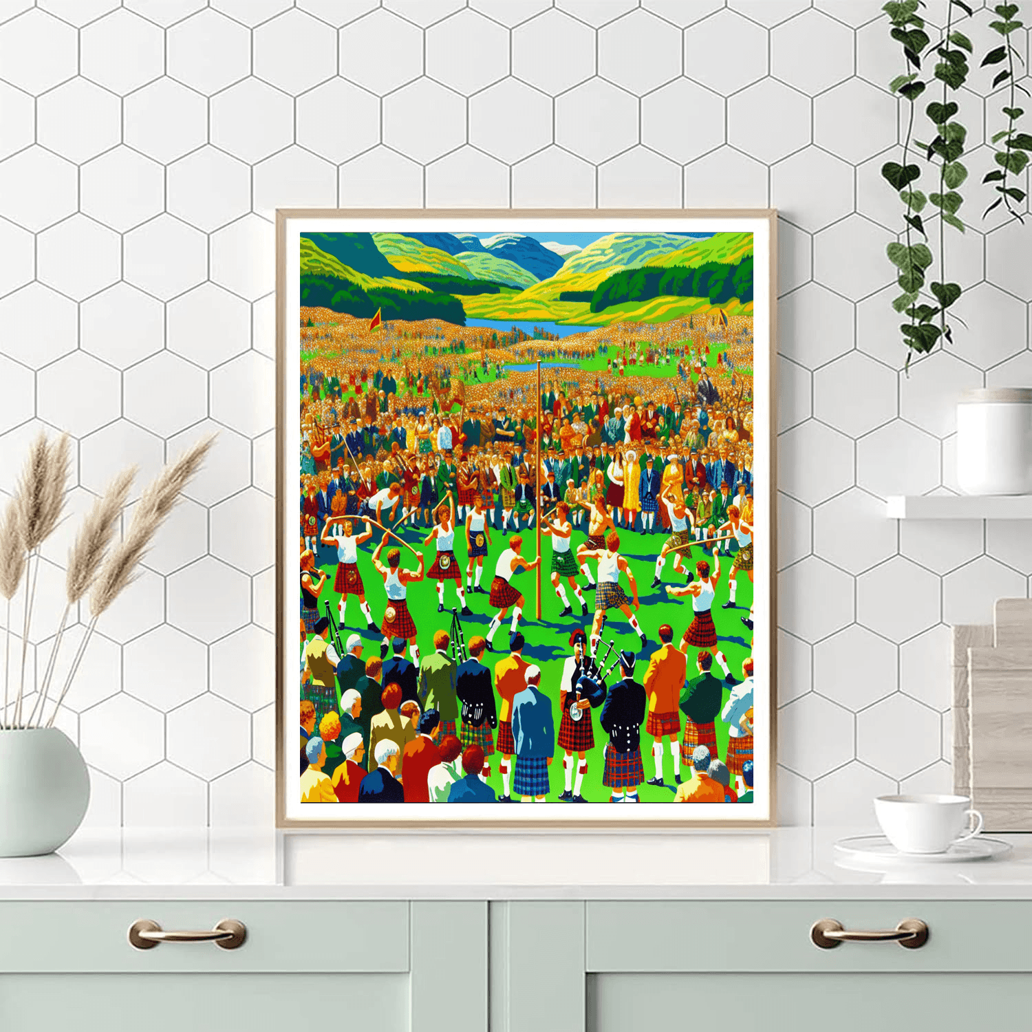 Inverness Highland Games - Scotland Number Painting