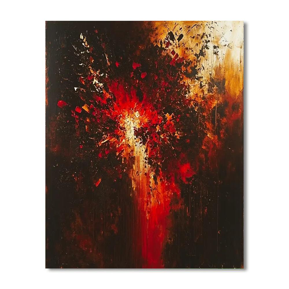 Caravaggio Inspired Passion Of The Elements  Number Painting