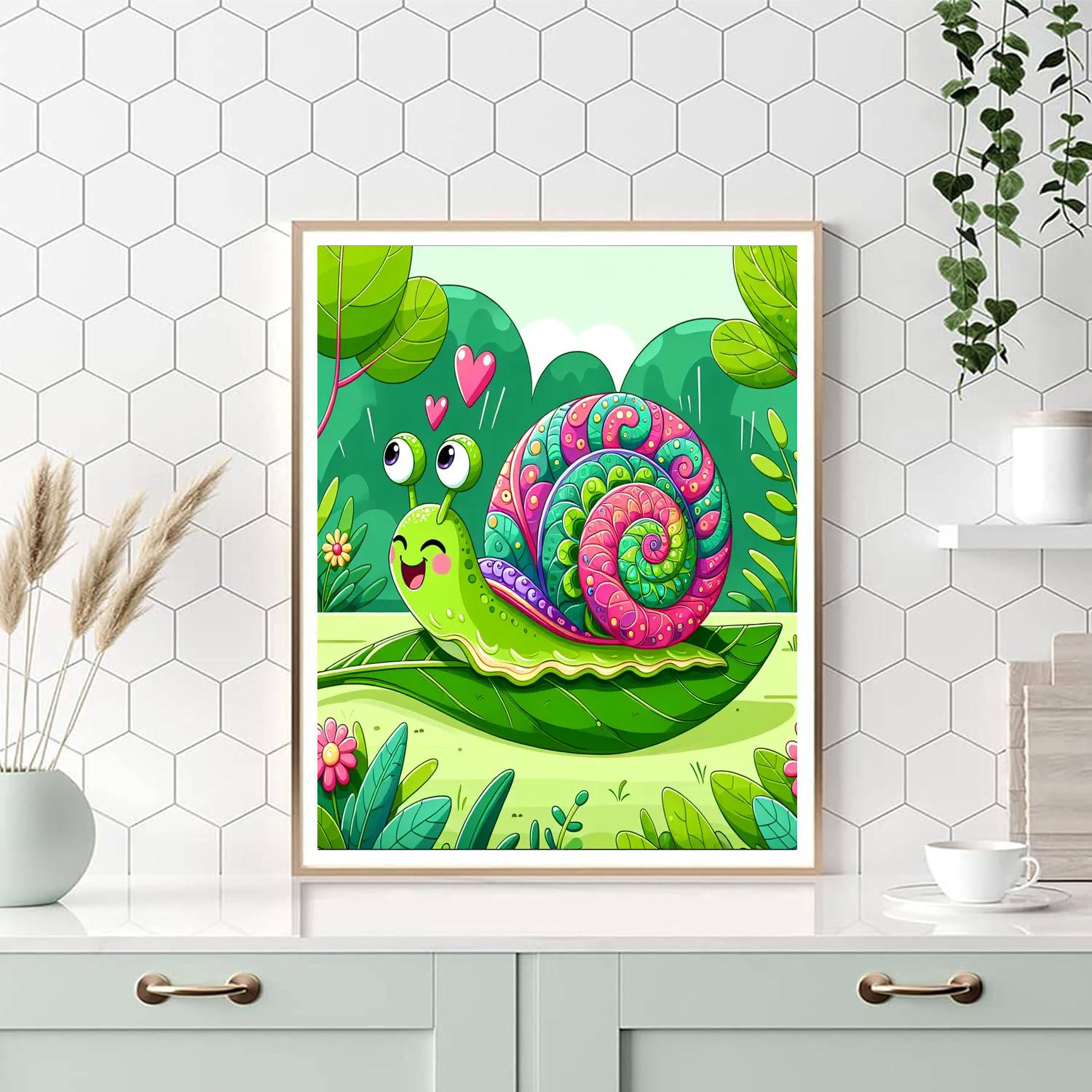 Sassy Little Snail Painting By Numbers Kit