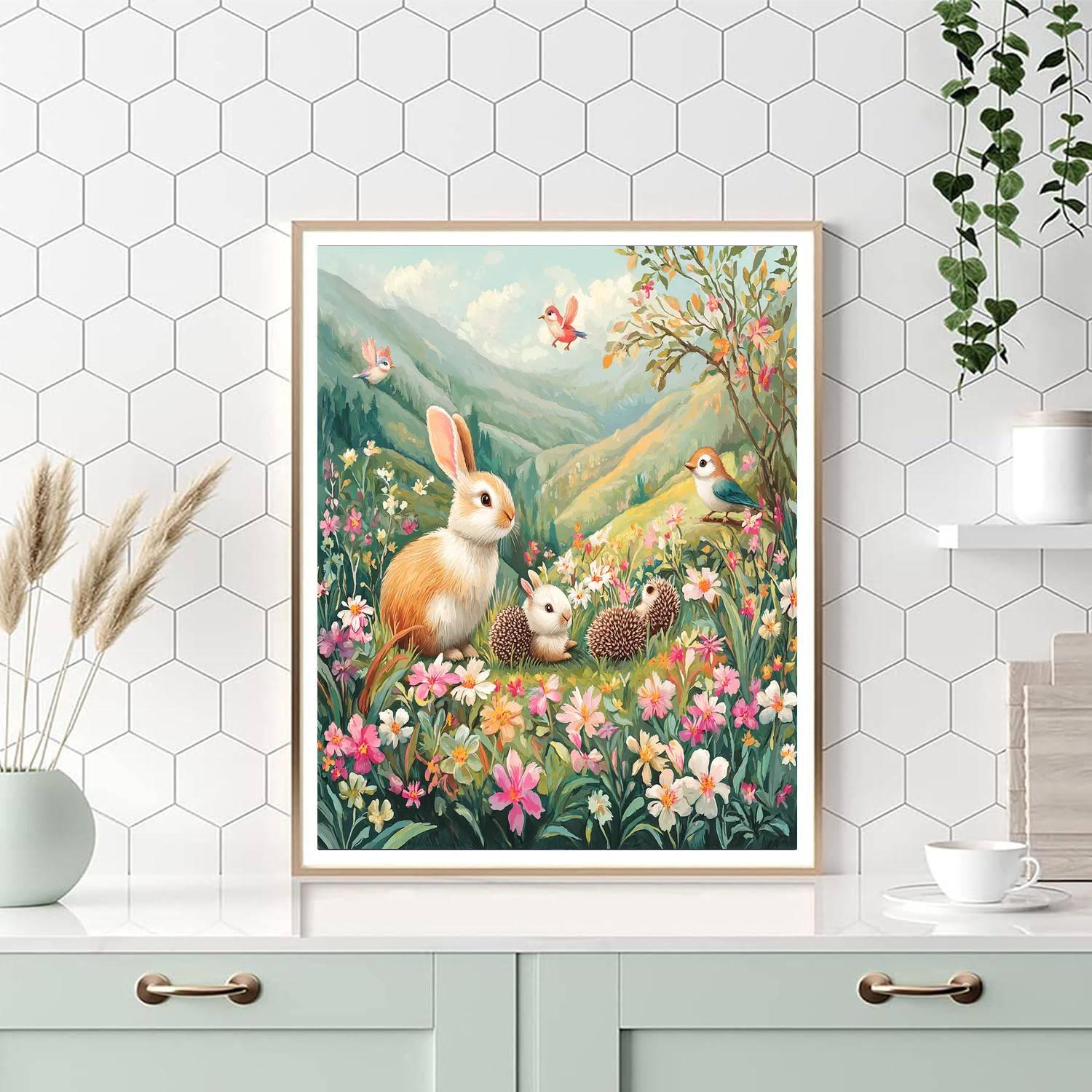 Beatrix Potter Inspired Fanciful Wildlife Wonder  Painting Number Kit