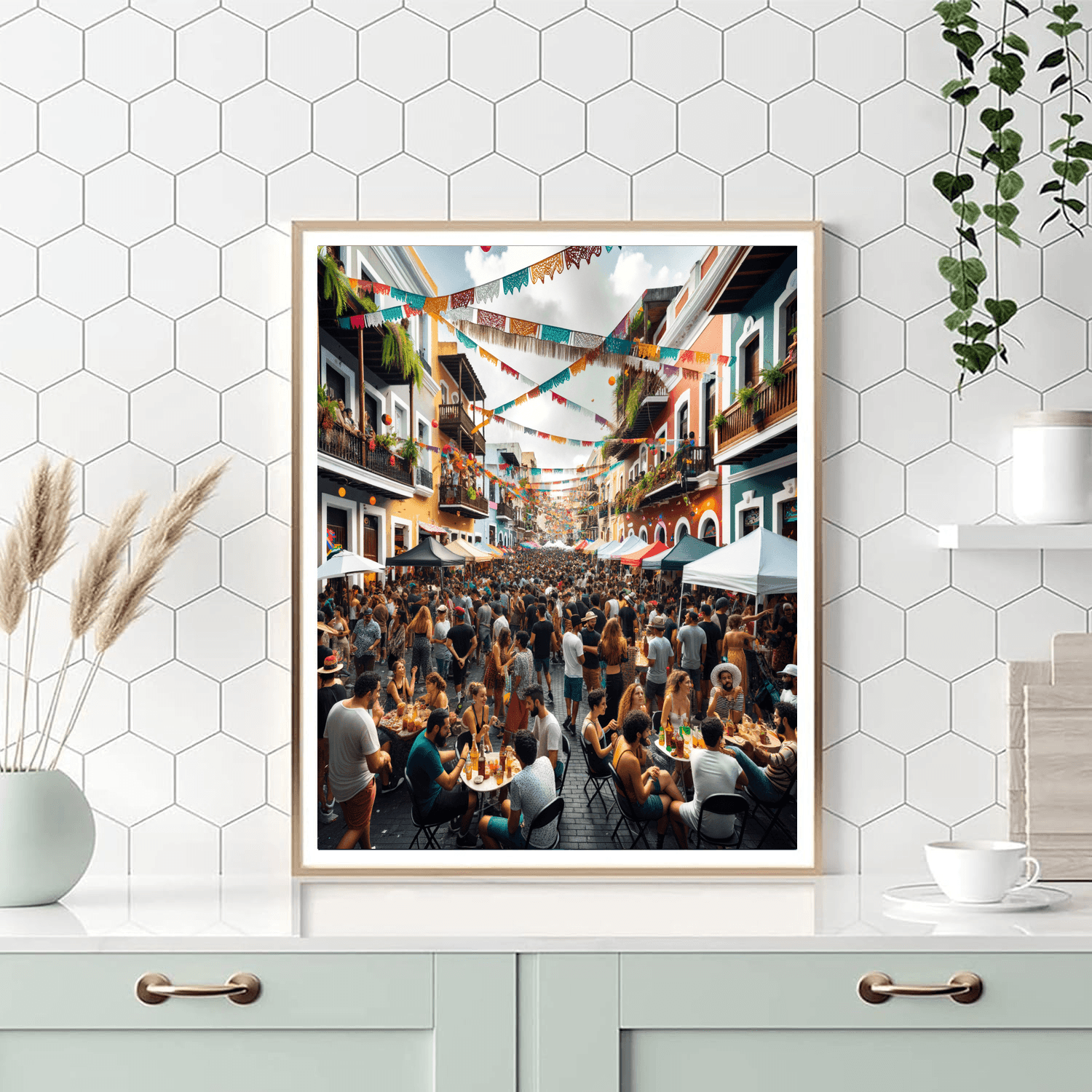 Fiesta De La Calle San Sebastian - Puerto Rico Paint By Color