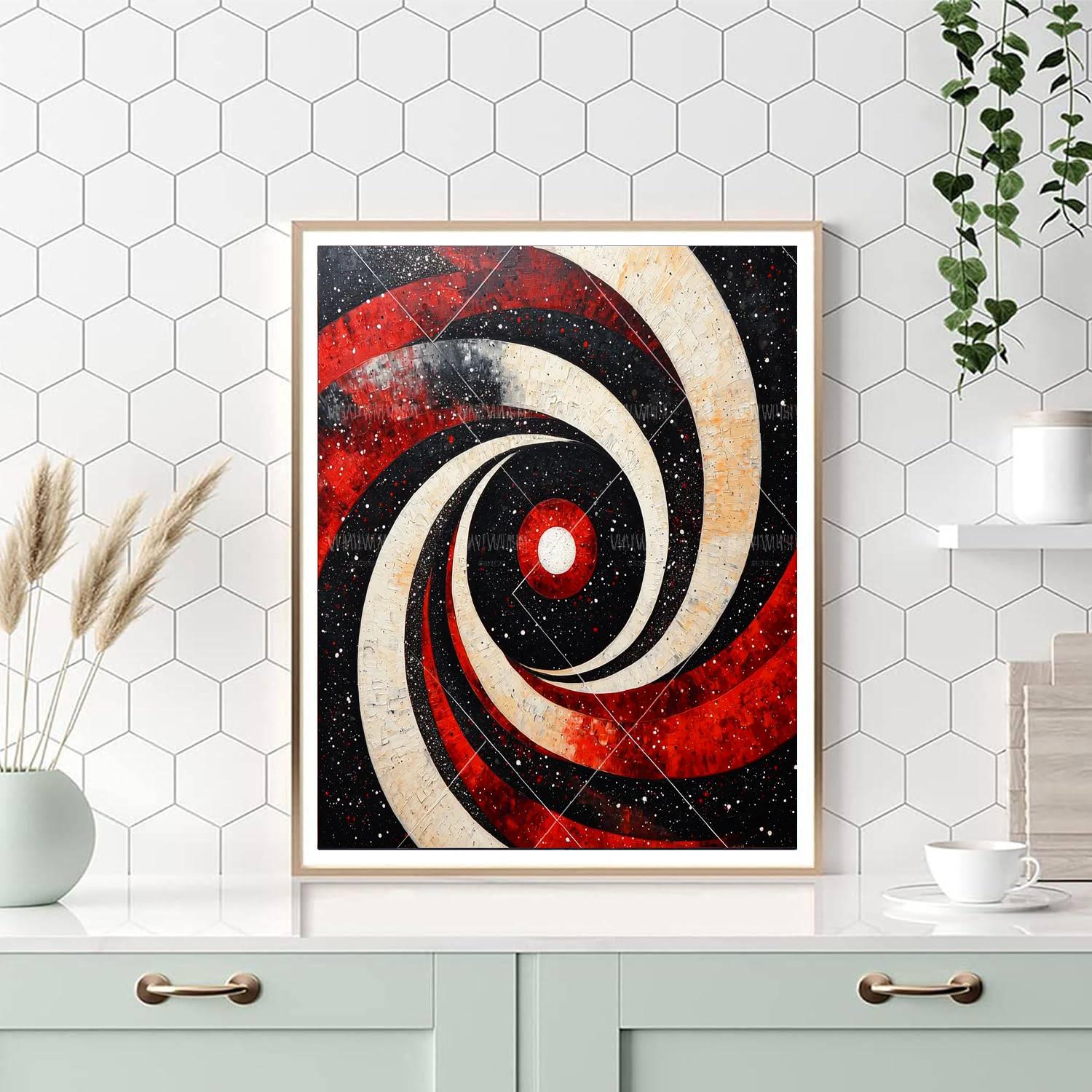 Kazimir Malevich Inspired Cosmic Abstraction  Paint By Color