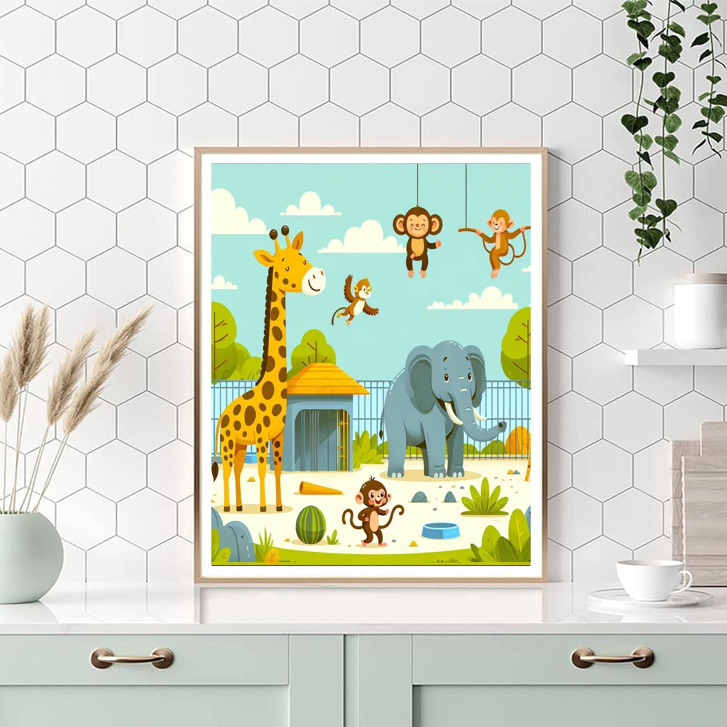 Friendly Zoo Parade Paint By Numbers Kits