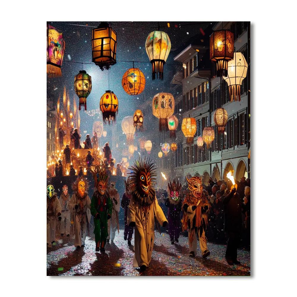 Basel Fasnacht - Basel Number Painting