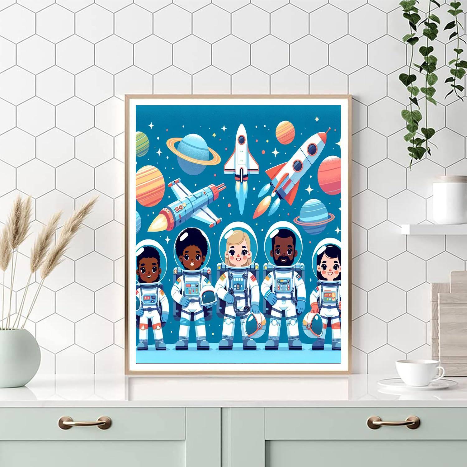 Galactic Rescue Mission Paint By Numbers