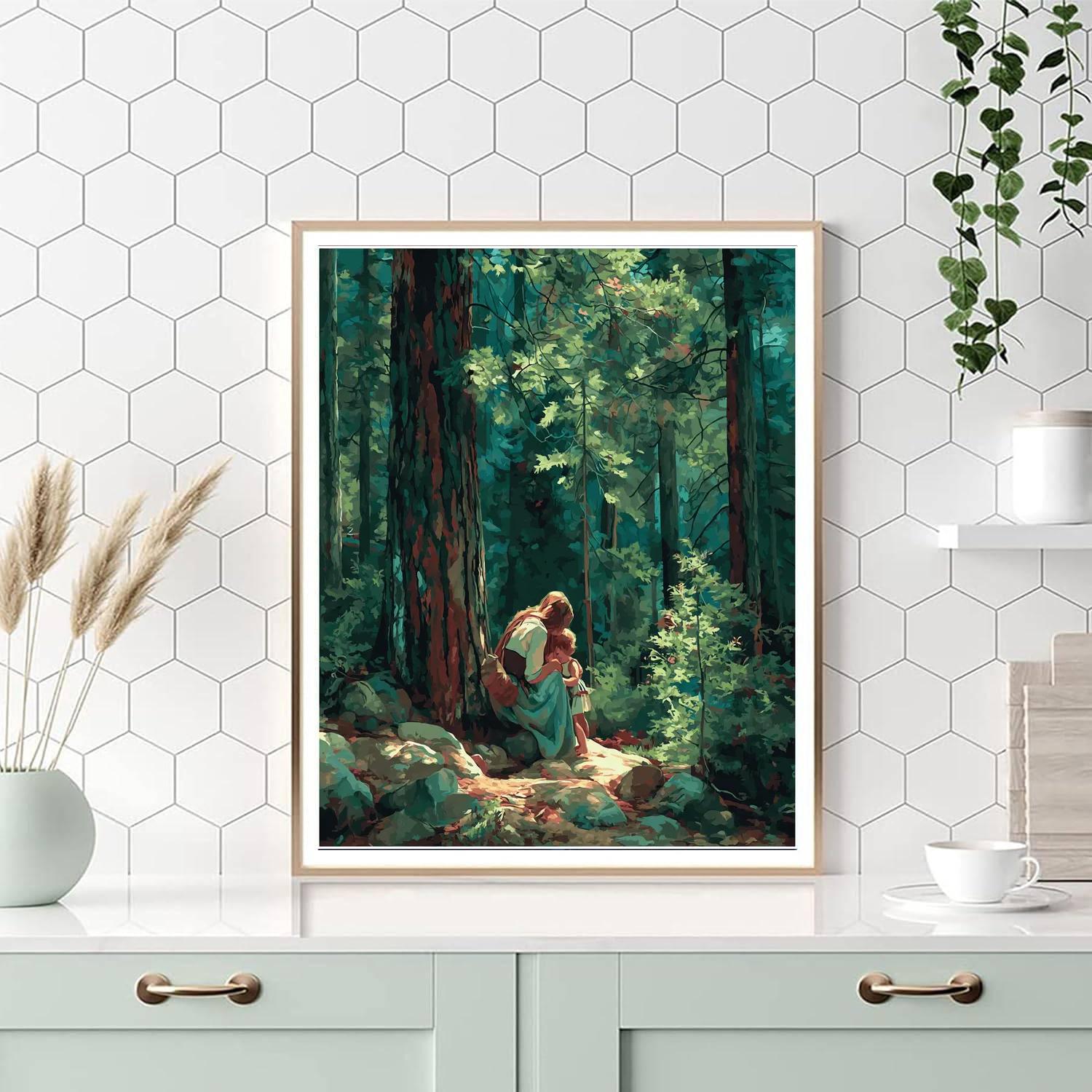 Evergreen Dreams Number Painting