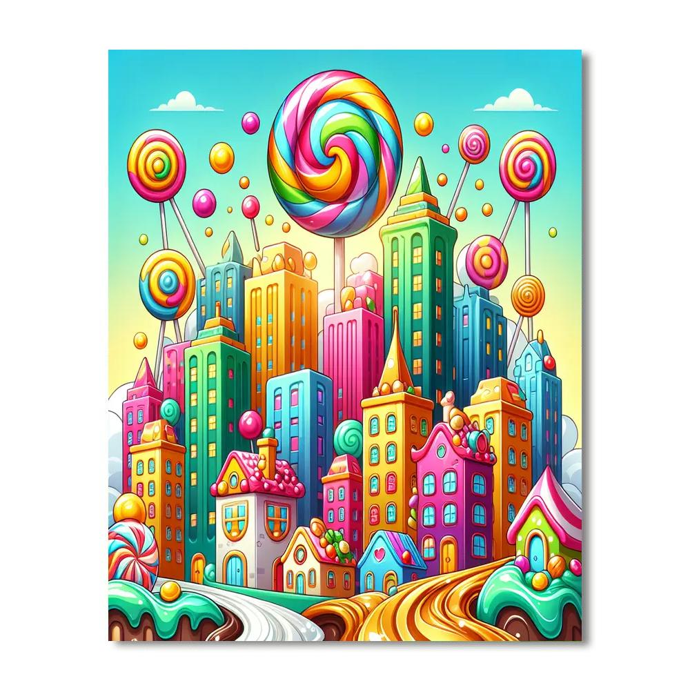 Sweet Dreams City Number Painting