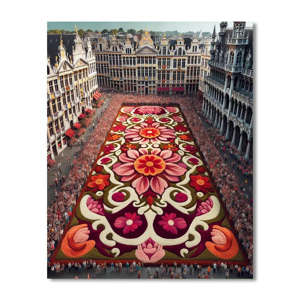 Flower Carpet - Belgium Paint By Numbers Art