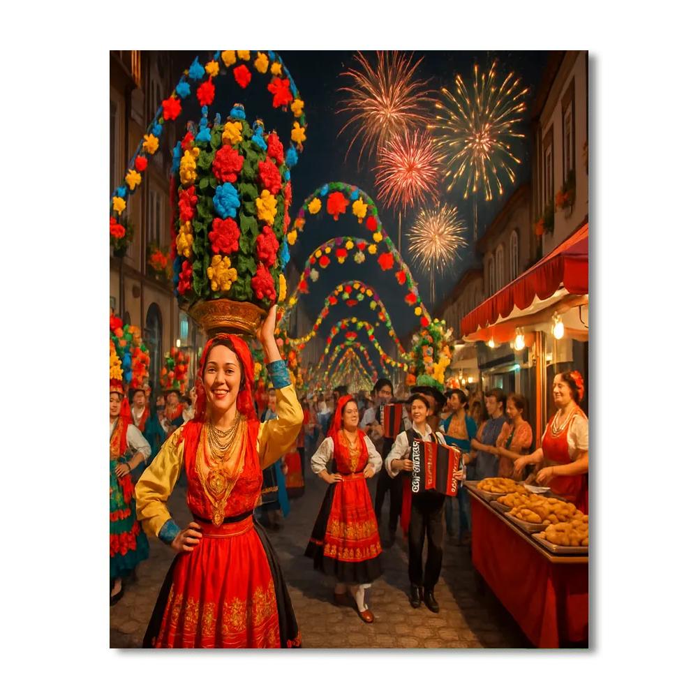 Festa De Nossa Senhora Da Agonia Painting Number Kit
