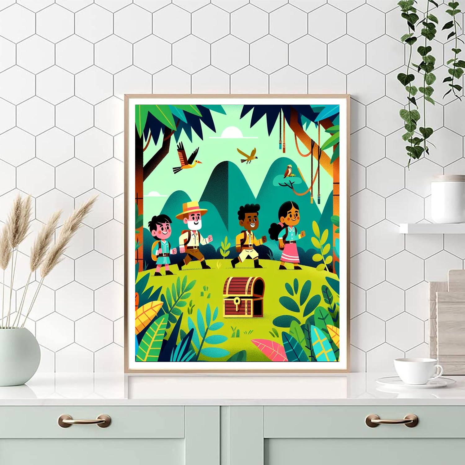 Hidden Jungle Treasures Paint By Numbers