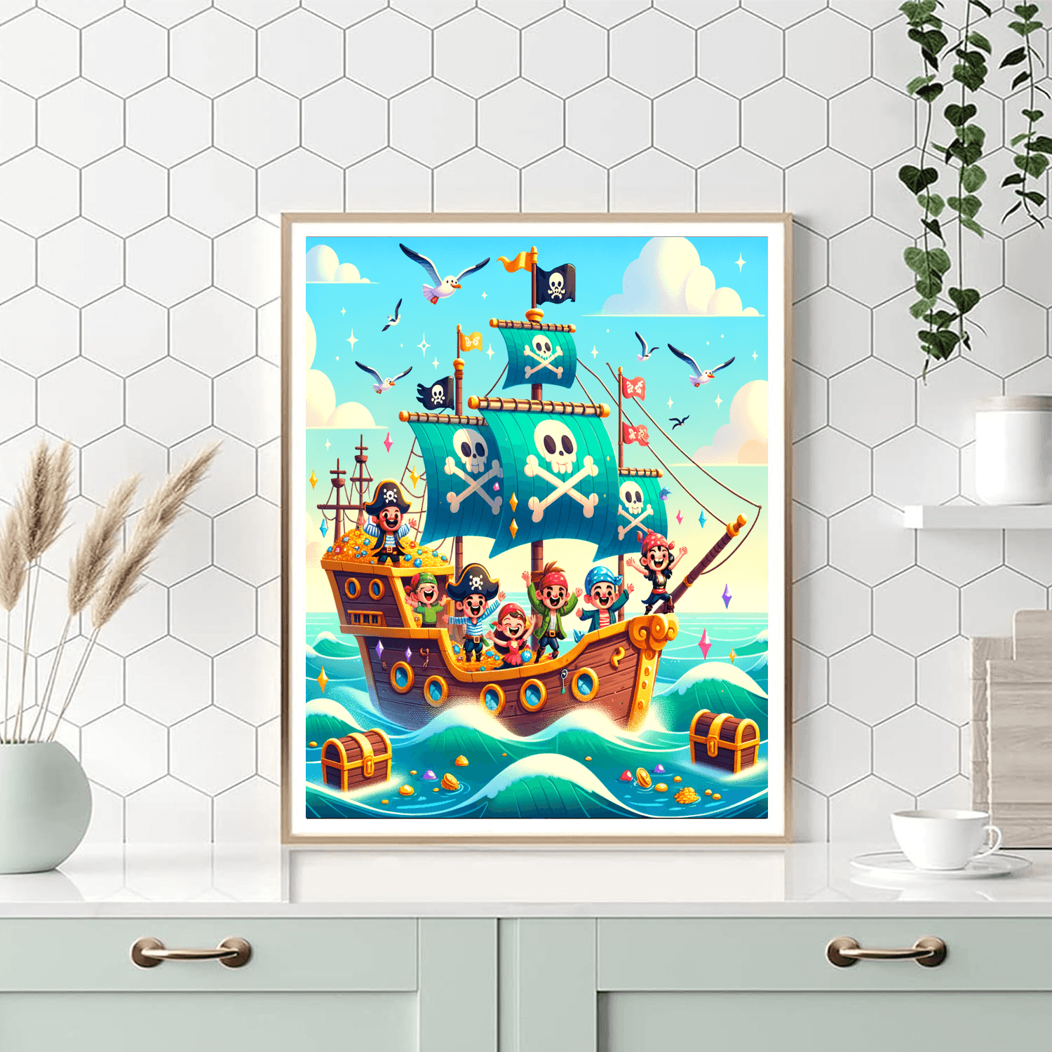 Charming Pirate Adventure Paint By Color