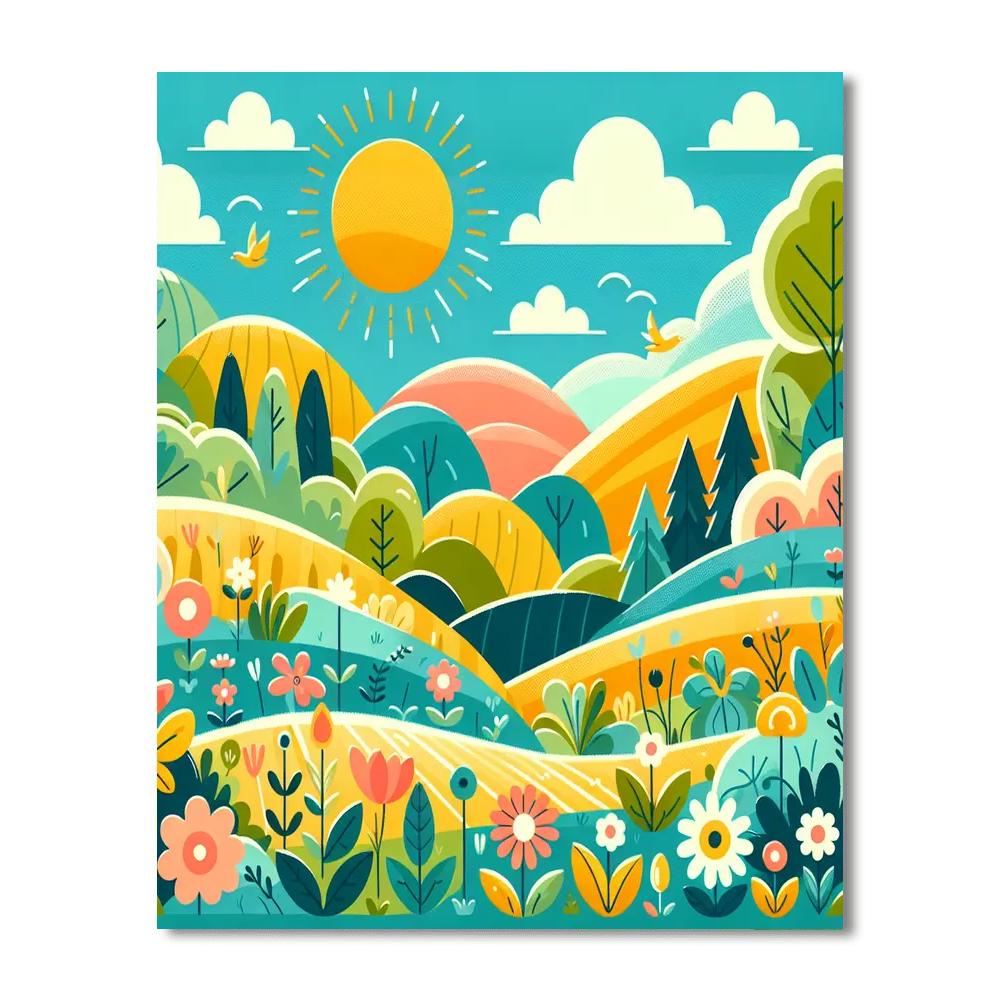 Nature's Paint Palette Paint By Numbers Kits