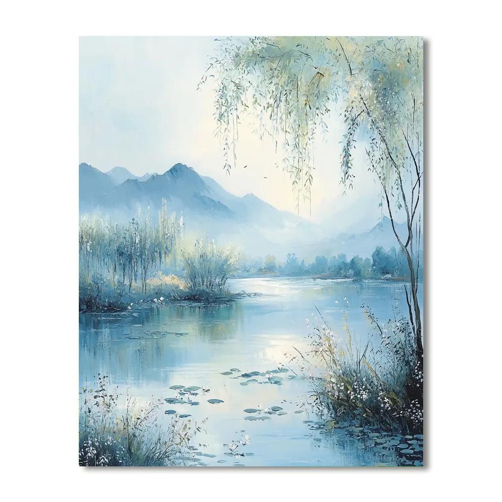 Zhao Mengfu Inspired Serenade Of Tranquility  Paint By Number