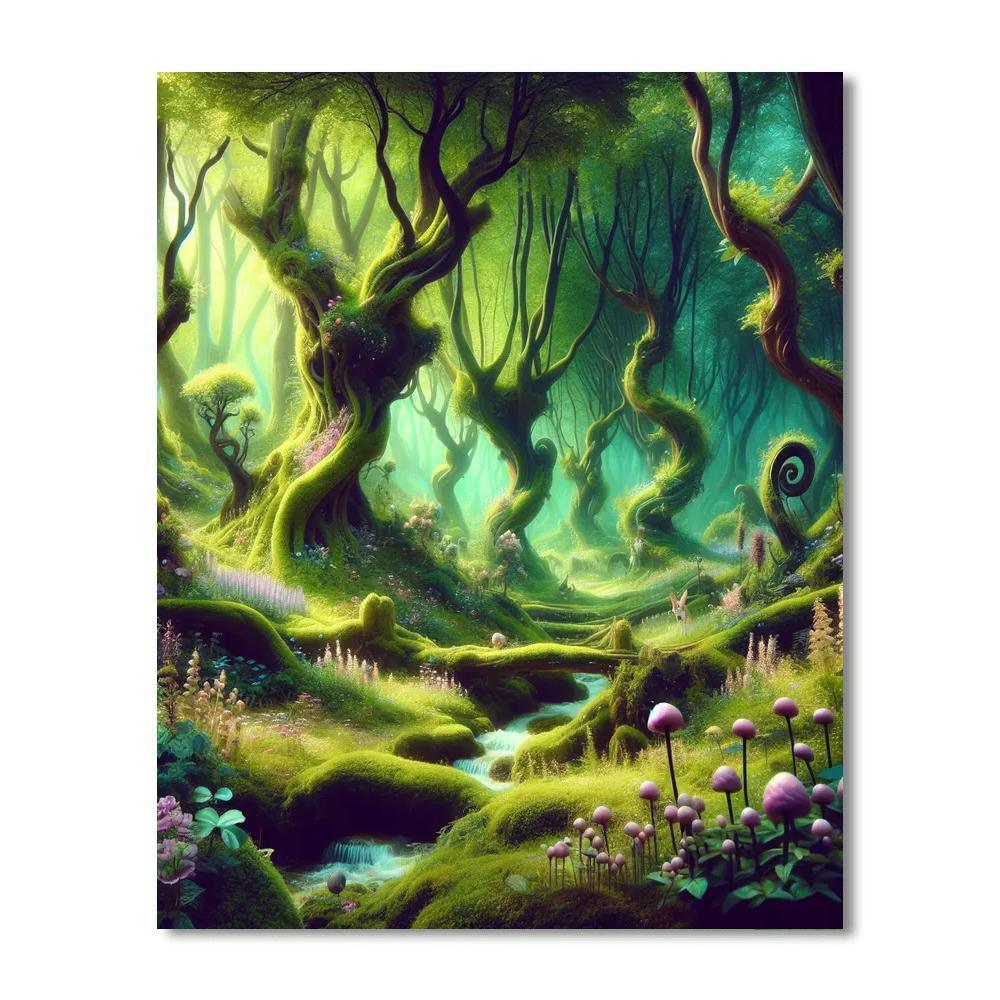 Fantasy Woodland Haven Paint By Numbers Kits