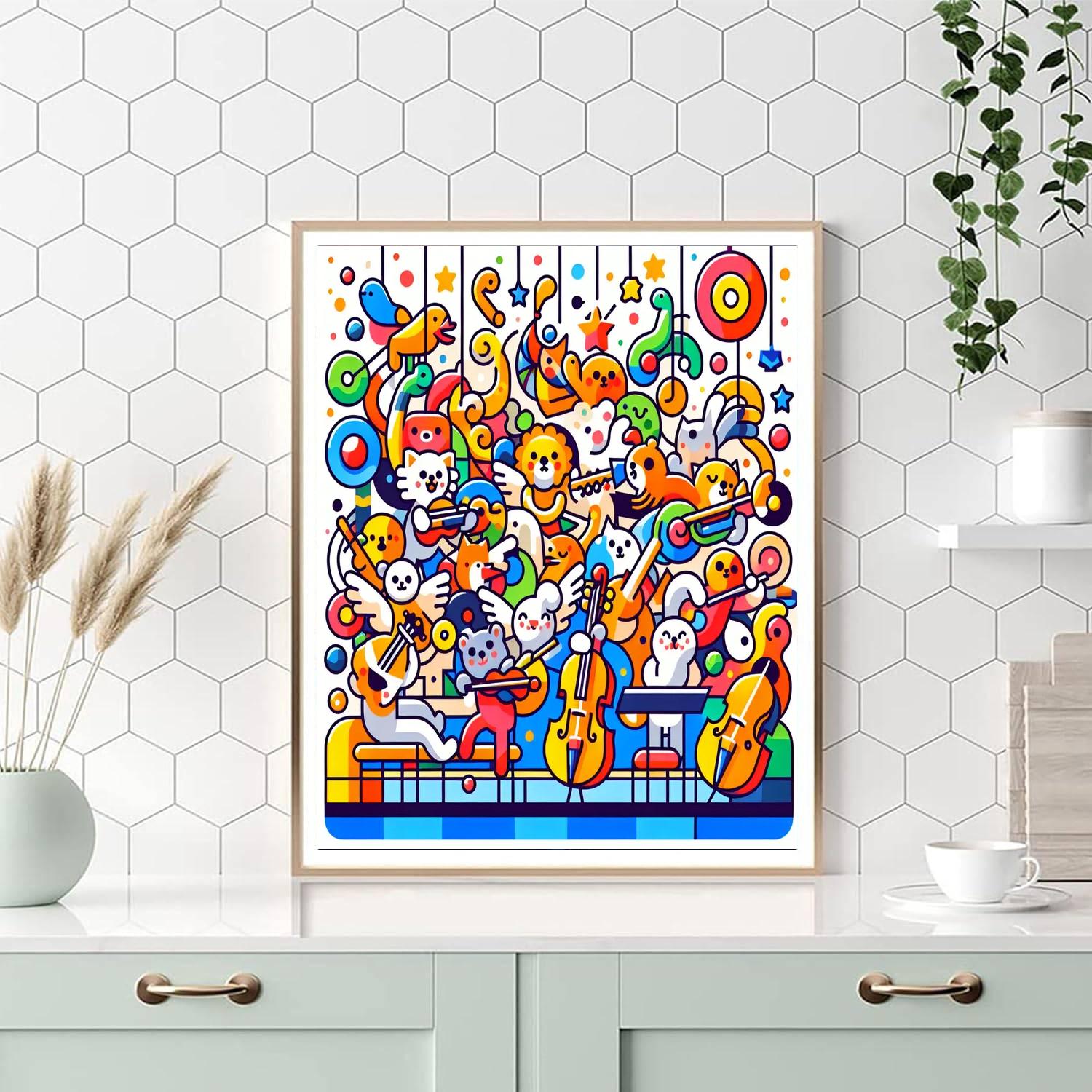 Funky Funk Band Paint By Numbers Art
