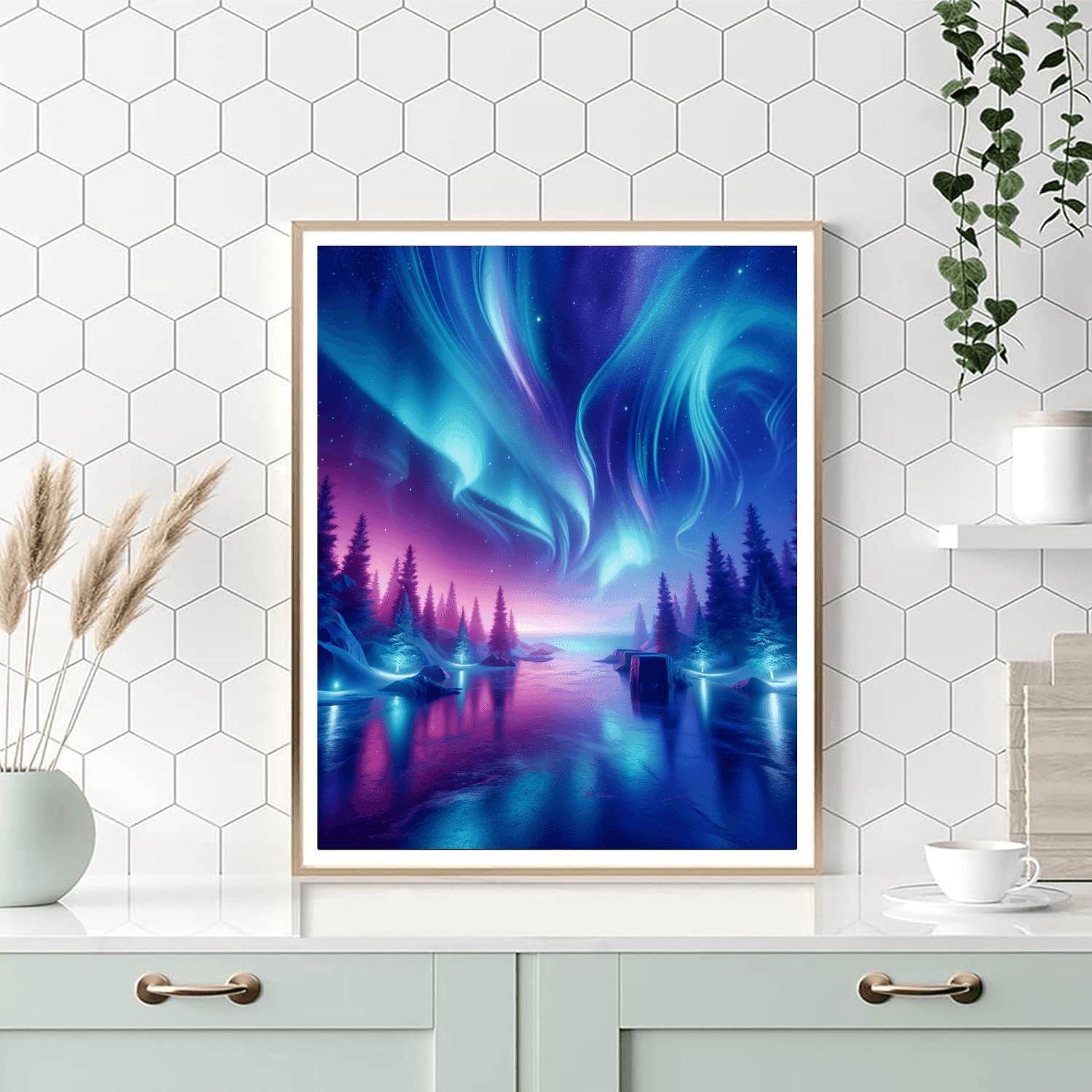 Luminous Northern Night DIY Paint By Numbers