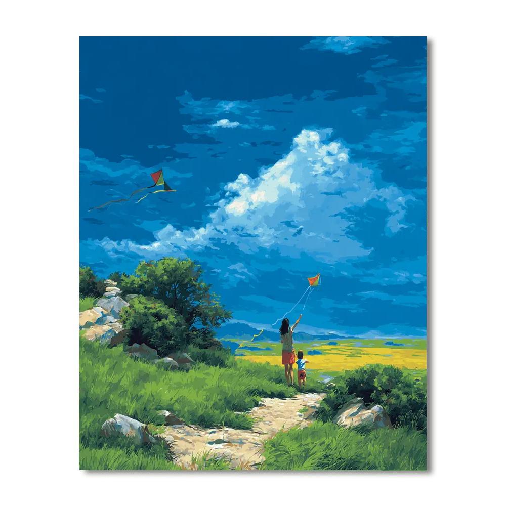 Kites Of Joy Paint By Numbers Kits