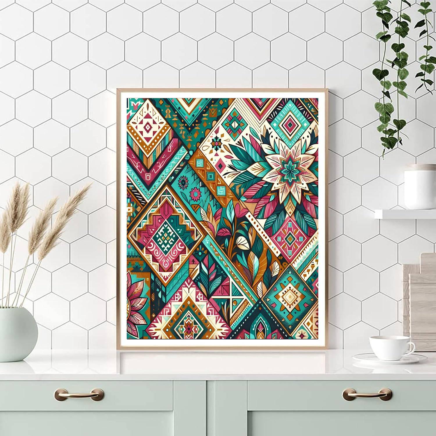 Bohemian Boho Paint By Numbers Art